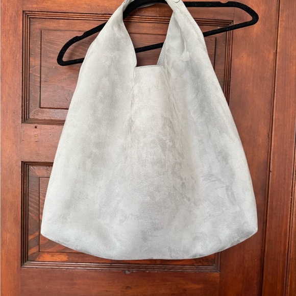 GAP Gray Suede Shoulder Bag - Picture 2 of 4